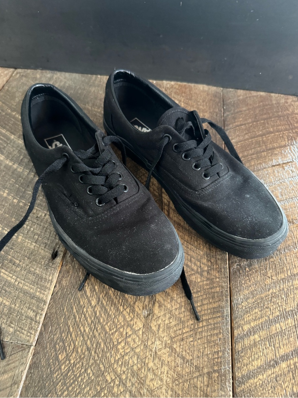 Vans Black Low-Top Classic Canvas Sneakers